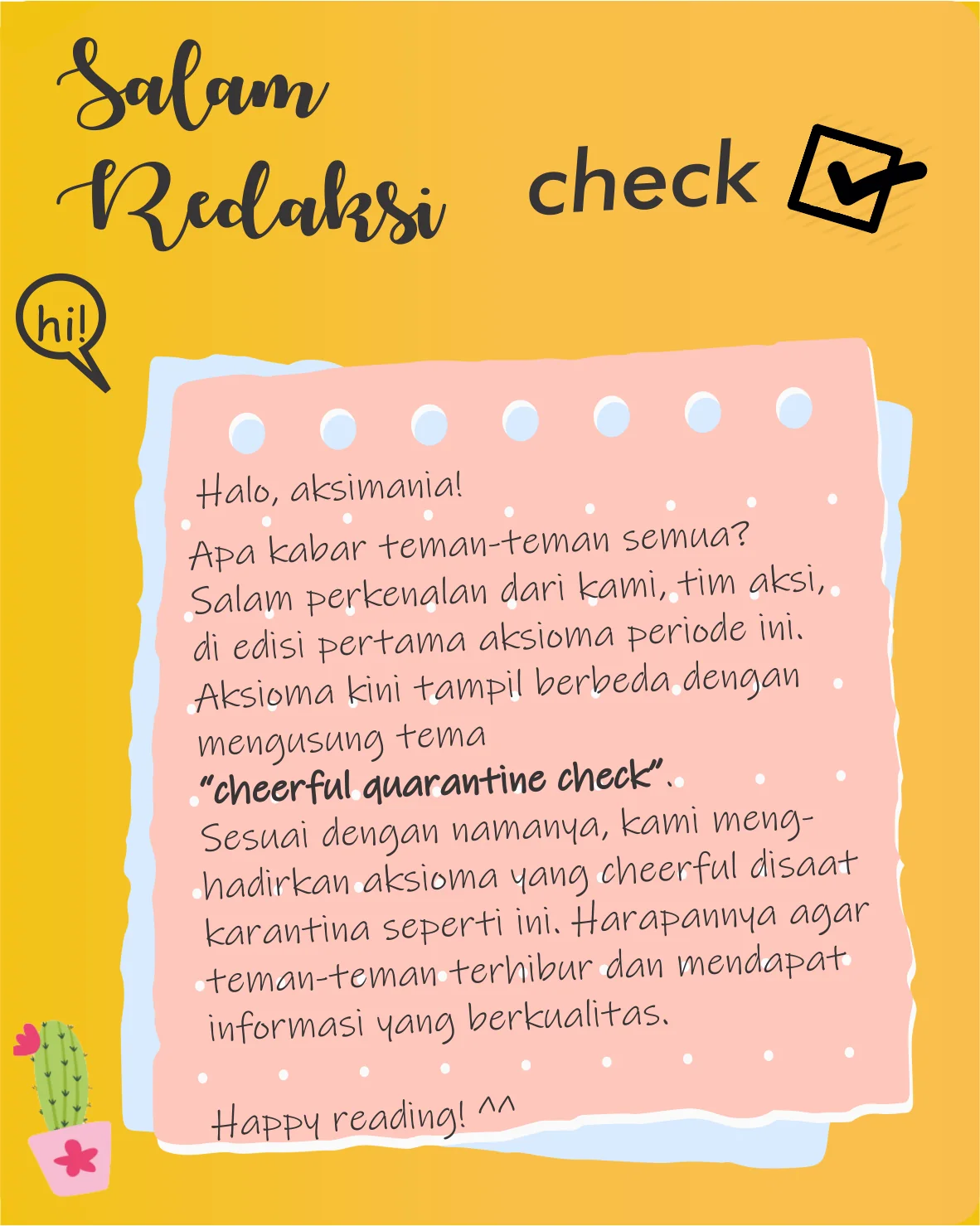 Cover Aksioma Edisi 1
